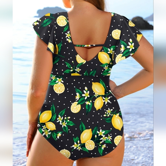 DACI Ruffle Tummy Control Swimsuit - Picture 2 of 9